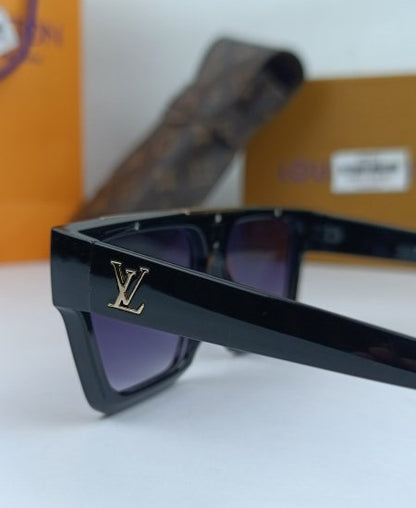 LV Evidence Sunglasses Glossy Black