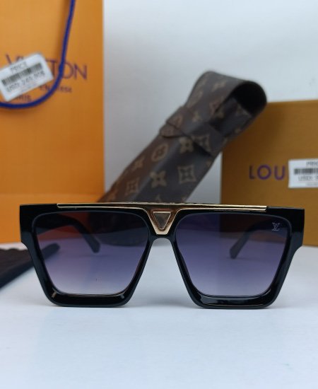 LV Evidence Sunglasses Glossy Black