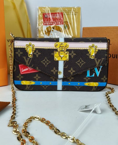 LV Ladies Hand Carry 3Pc Brown