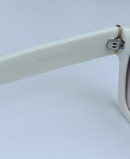 LV Monogram Square White Sunglasses