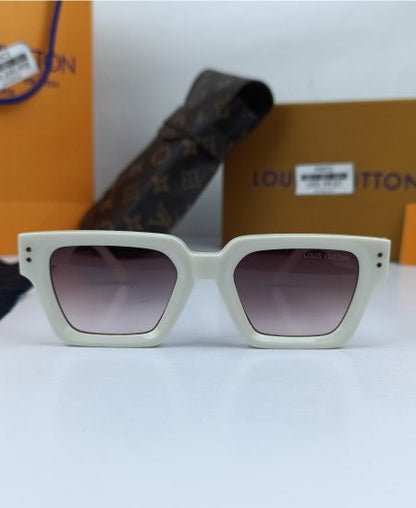 LV Monogram Square White Sunglasses