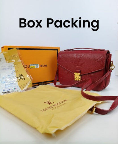 LV Pochette Métis Red Wine Handbag