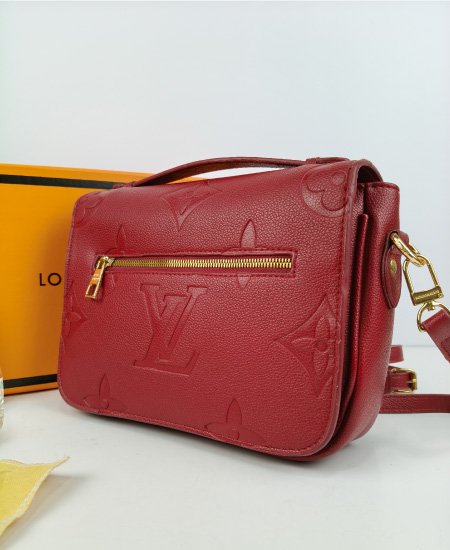 LV Pochette Métis Red Wine Handbag