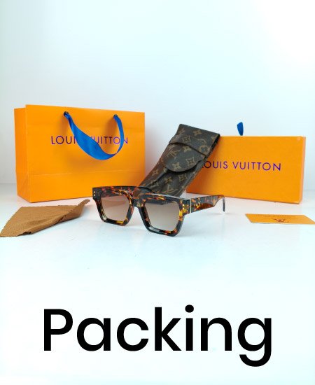 LV Monogram Square Cheeta Sunglasses