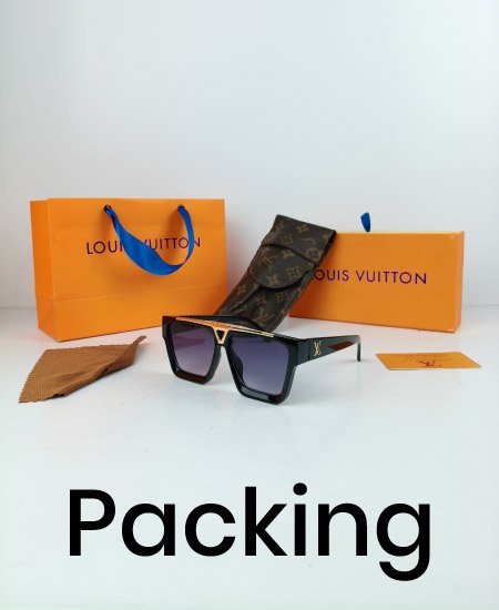 LV Evidence Sunglasses Glossy Black