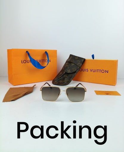 LV Sunglasses Golden Square LV67
