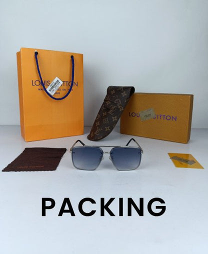 LV Sunglasses Square Silver LV28