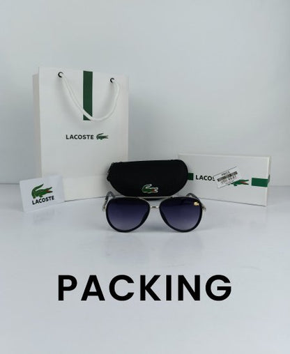 Lacoste Aviator Sunglasses Silver Lac024