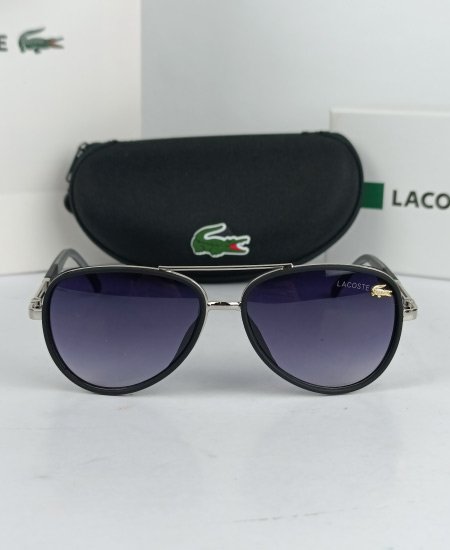 Lacoste Aviator Sunglasses Silver Lac024