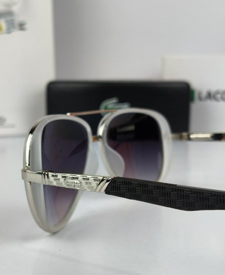 Lacoste Aviator Sunglasses Snow Black