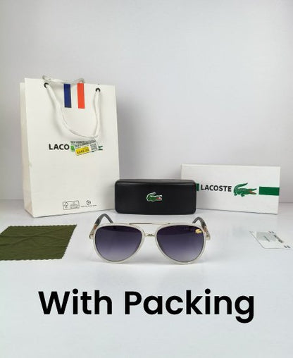 Lacoste Aviator Sunglasses Snow Black
