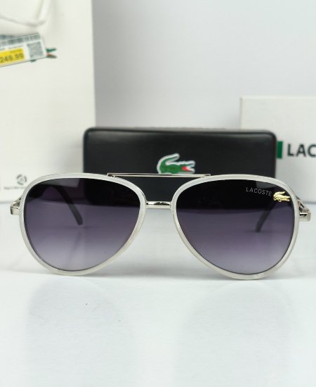 Lacoste Aviator Sunglasses Snow Black