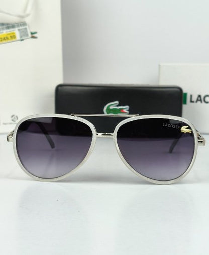 Lacoste Aviator Sunglasses Snow Black