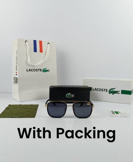 Lacoste Golden Black Sunglasses Lac132