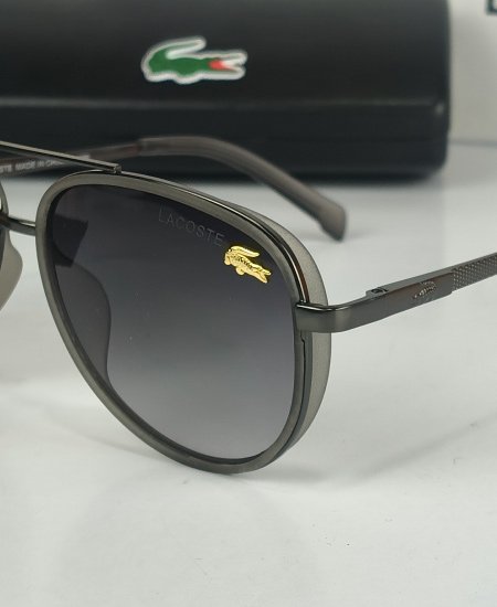 Lacoste Sunglasses Black Aviator Lac071