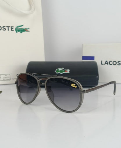 Lacoste Sunglasses Black Aviator Lac071