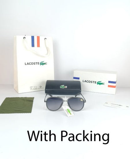 Lacoste Sunglasses Black Aviator Lac071