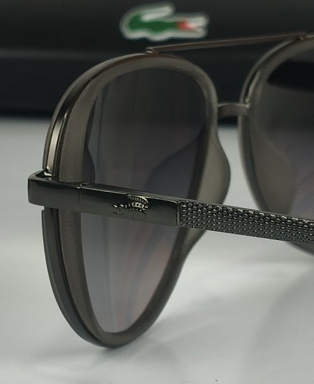 Lacoste Sunglasses Black Aviator Lac071