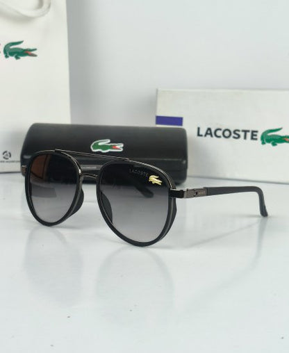 Lacoste Sunglasses Black Sami-Aviator Lac073