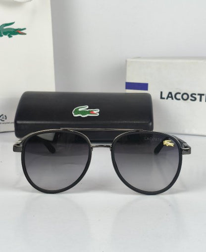 Lacoste Sunglasses Black Sami-Aviator Lac073