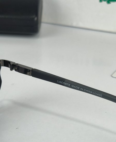 Lacoste Sunglasses Black Sami-Aviator Lac073