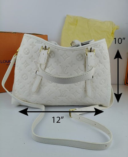 Louis Vuitton White Tote Handbag