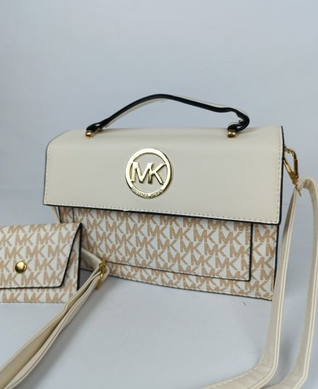 MK Handbags 2PC White