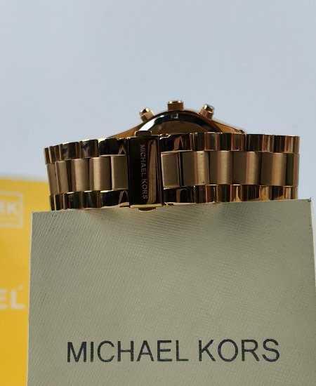 Michael Kors Layton Pave Dial Rose Gold-Tone Watch MK5946