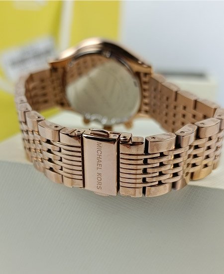 Michael Kors MK5775 Rose Gold MK Watch Black
