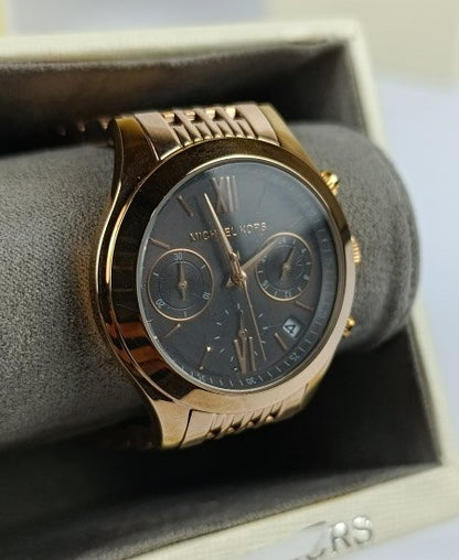 Michael Kors MK5775 Rose Gold MK Watch Black
