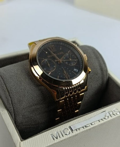 Michael Kors MK5775 Rose Gold MK Watch Black