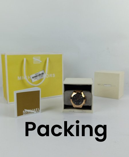 Michael Kors MK5775 Rose Gold MK Watch Black