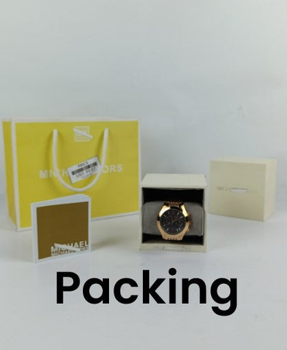 Michael Kors MK5775 Rose Gold MK Watch Black