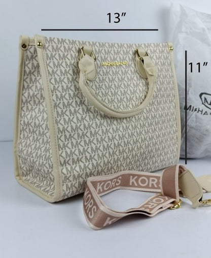 Michael Kors Tote Handbags Off-White