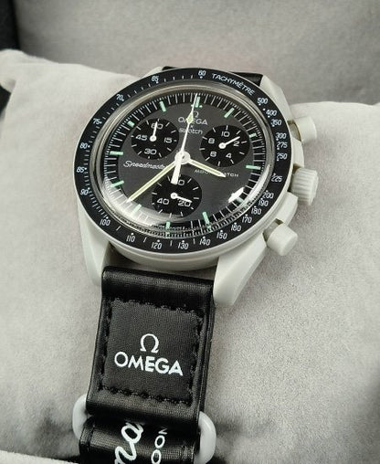Omega Speed master Ultra Light MISSION TO THE MOON Velcro strap Watch