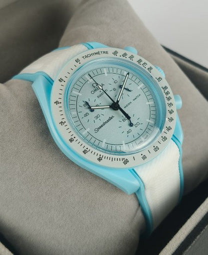 Omega Speed master Ultra Light MISSION TO URANUS Rubber Stap Watch