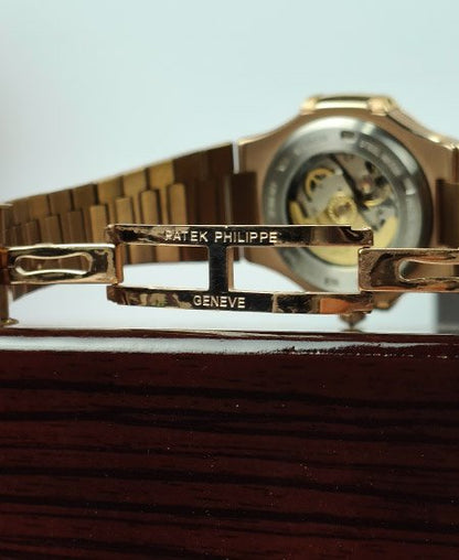 PATEK PHILIPPE Watch 5740-1G Nautilus Black Dial Rose Gold
