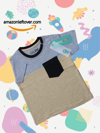 T-Shirt boys black pocket
