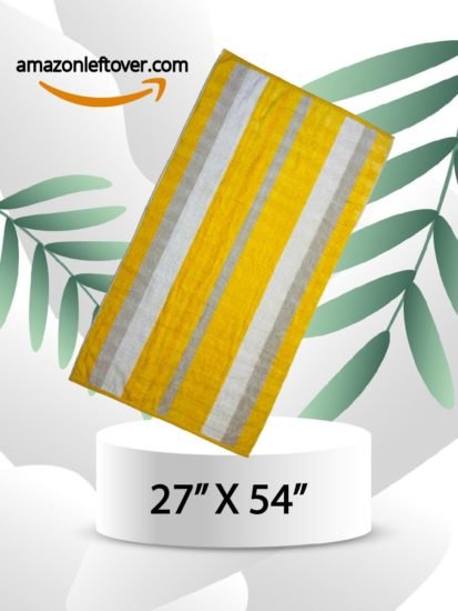 Bath Towel Elegant Yellow strips
