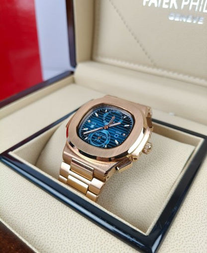 Patek Philippe Nautilus 5990-R-001 Rose gold Blue Watch