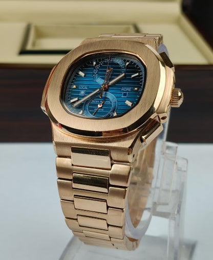 Patek Philippe Nautilus 5990-R-001 Rose gold Blue Watch