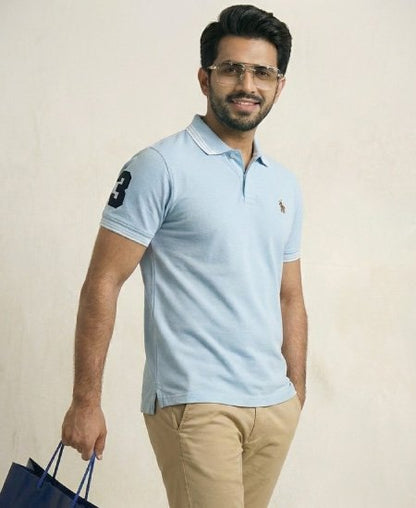 Polo Ralph Lauren Polo Shirts Ice Blue
