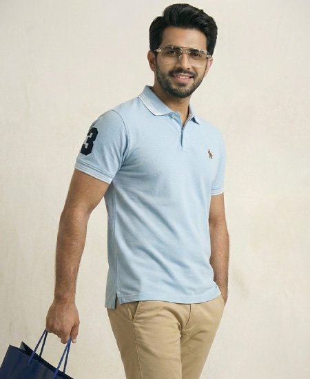 Polo Ralph Lauren Polo Shirts Ice Blue