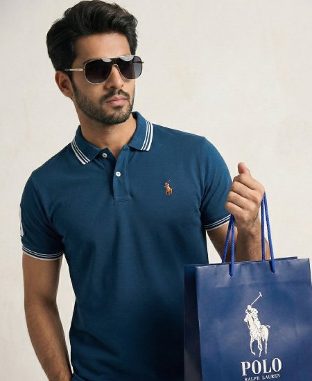 Polo Ralph Lauren Polo Shirts Ocean Blue Small Logo