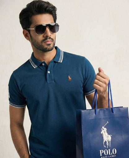 Polo Ralph Lauren Polo Shirts Ocean Blue Small Logo