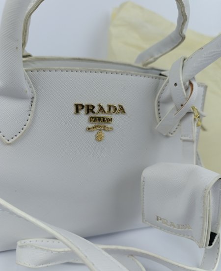 1.8 Prda Handbag White