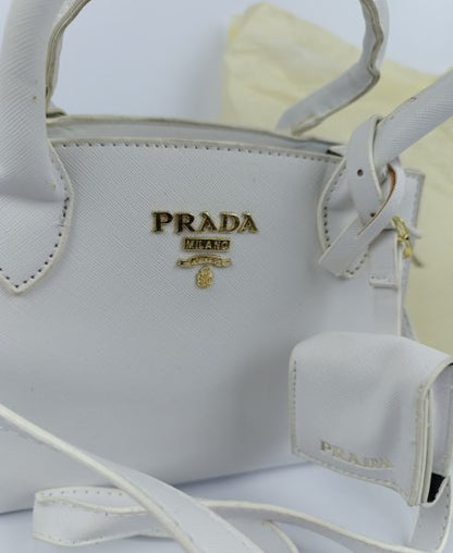 1.8 Prda Handbag White