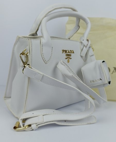 1.8 Prda Handbag White