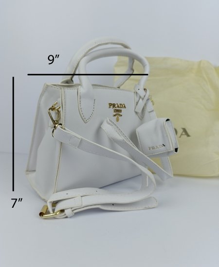 1.8 Prda Handbag White