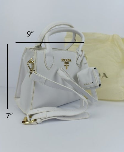 1.8 Prda Handbag White